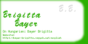 brigitta bayer business card